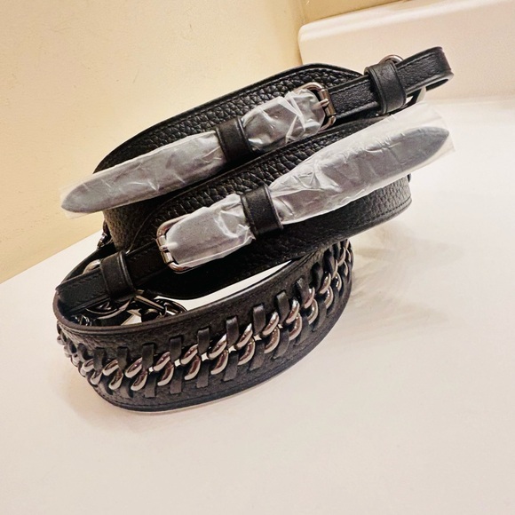 NWT Coach Black Braided Rex Strap/ Crossbody/ Satchel - Picture 13 of 16